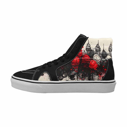 MEN'S Ice Cream Motif High Top Canvas Dreamlike Custom Shoes