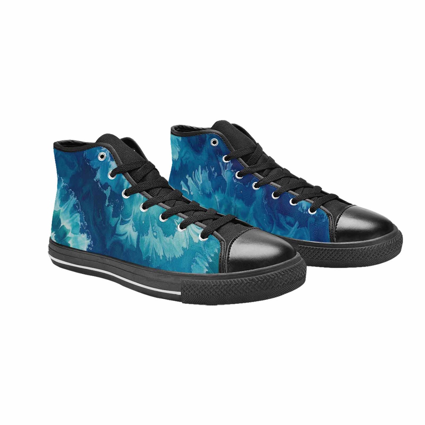 WOMEN'S Tie Dye - High Top Canvas Dark Academia Sneakers