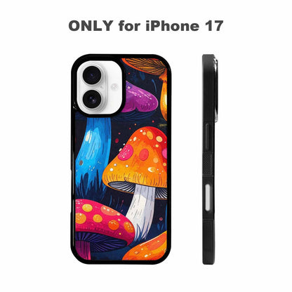 iPhone 17 Case — Vivid Winter Mushroom Cartoon Cute, Custom Art Phone Cover