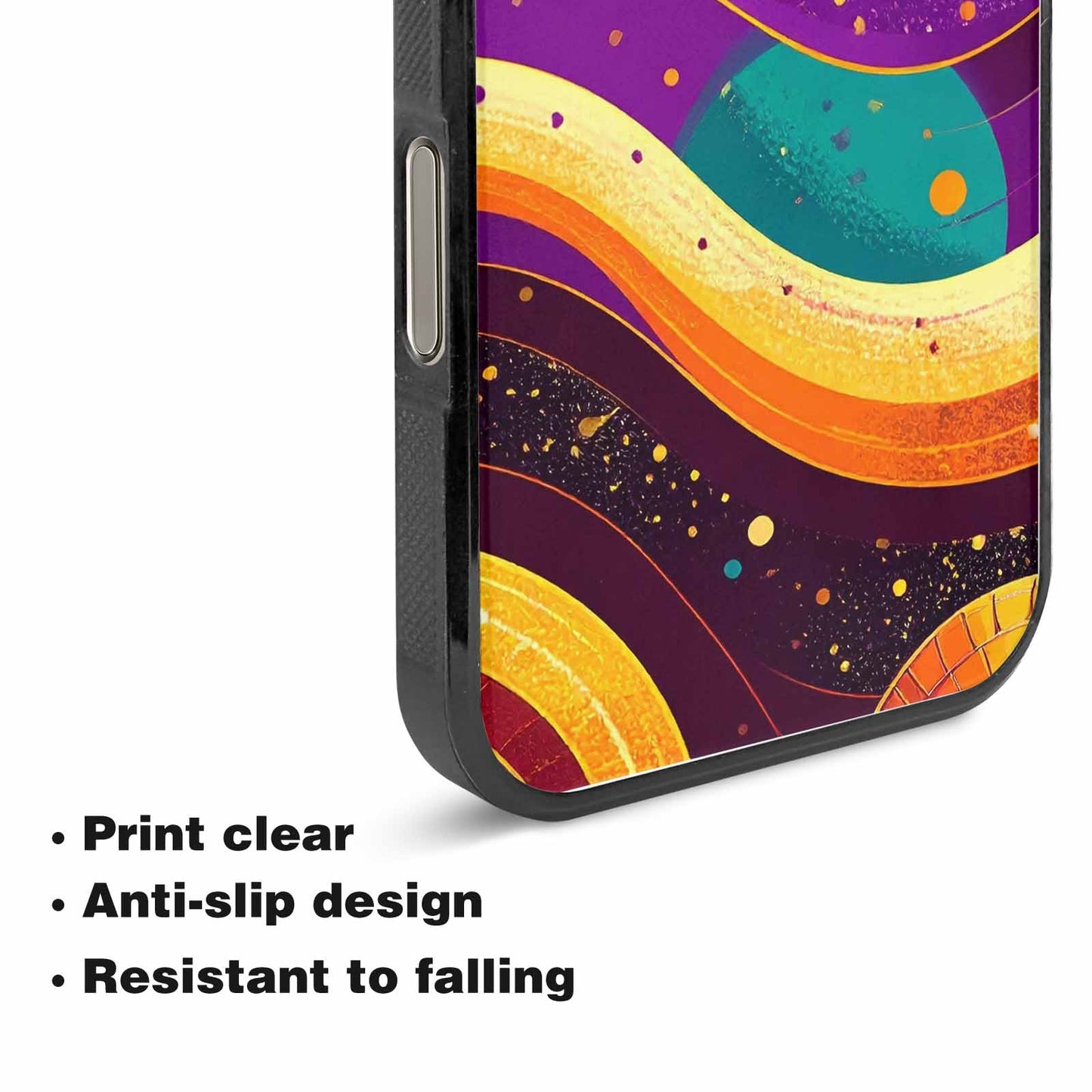 iPhone 15 Pro Max Case — 1970s Disco Art Pattern, Unique Phone Case Design