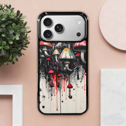 iPhone 17 Pro Max Case — Black &amp; Red Ink Original Art, Custom Phone Case