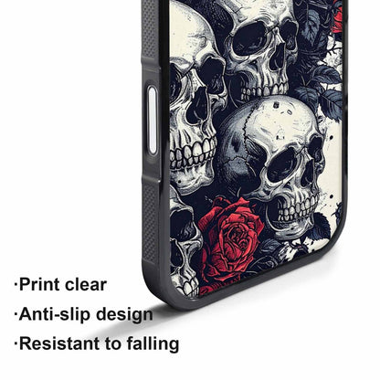iPhone 17 Pro Case — Skull Dark Art Gothic Print Gothic, Custom Made Phone Cover
