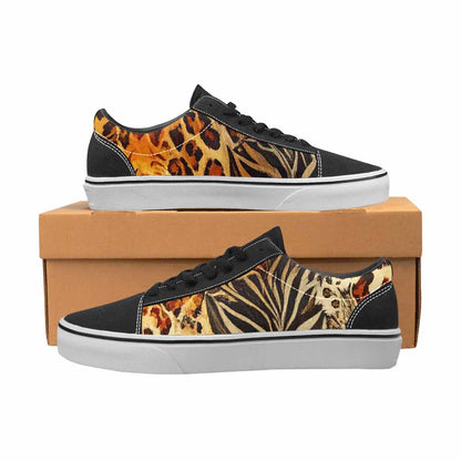 WOMEN'S Animal Print Canvas Lace-Up Grunge Shoes