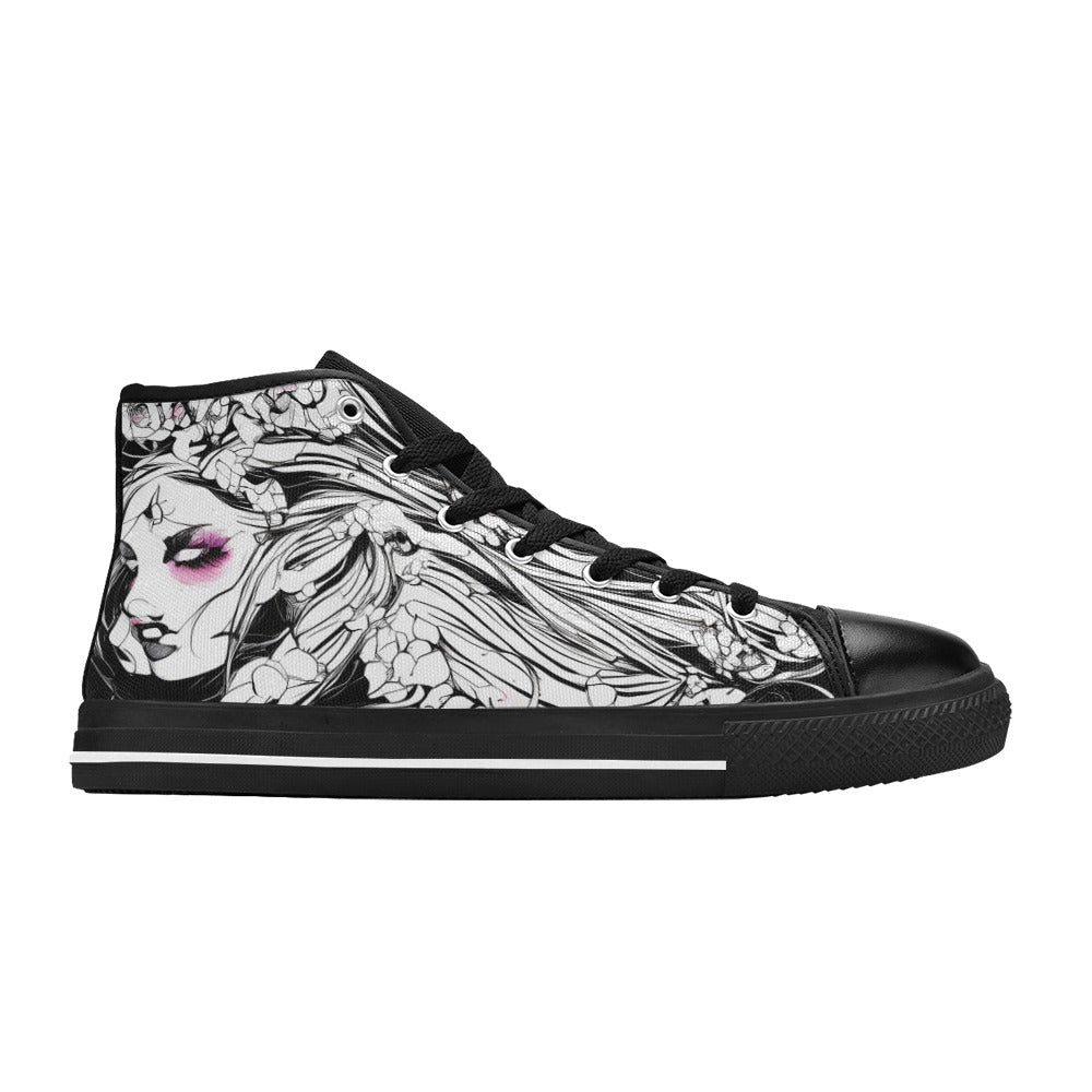 MEN'S Ink Art 2 Men’S High Top Canvas Vibrant Chaos Sneakers
