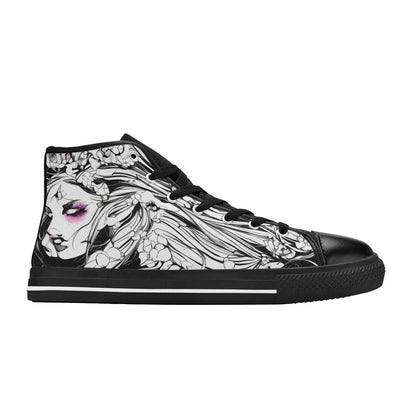 MEN'S Ink Art 2 Men’S High Top Canvas Vibrant Chaos Sneakers