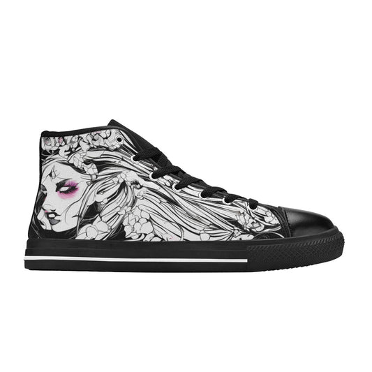 MEN'S Ink Art 2 Men’S High Top Canvas Vibrant Chaos Sneakers
