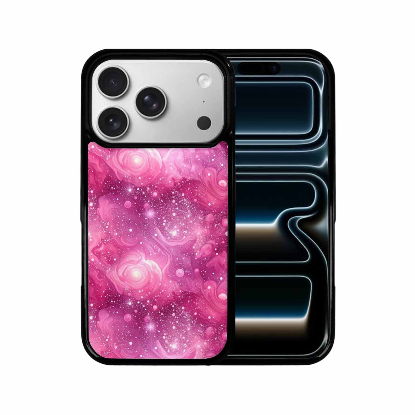 iPhone 17 Pro Case — Galaxy Art Pink Aurora Small Galaxy, Unique Phone Case Design