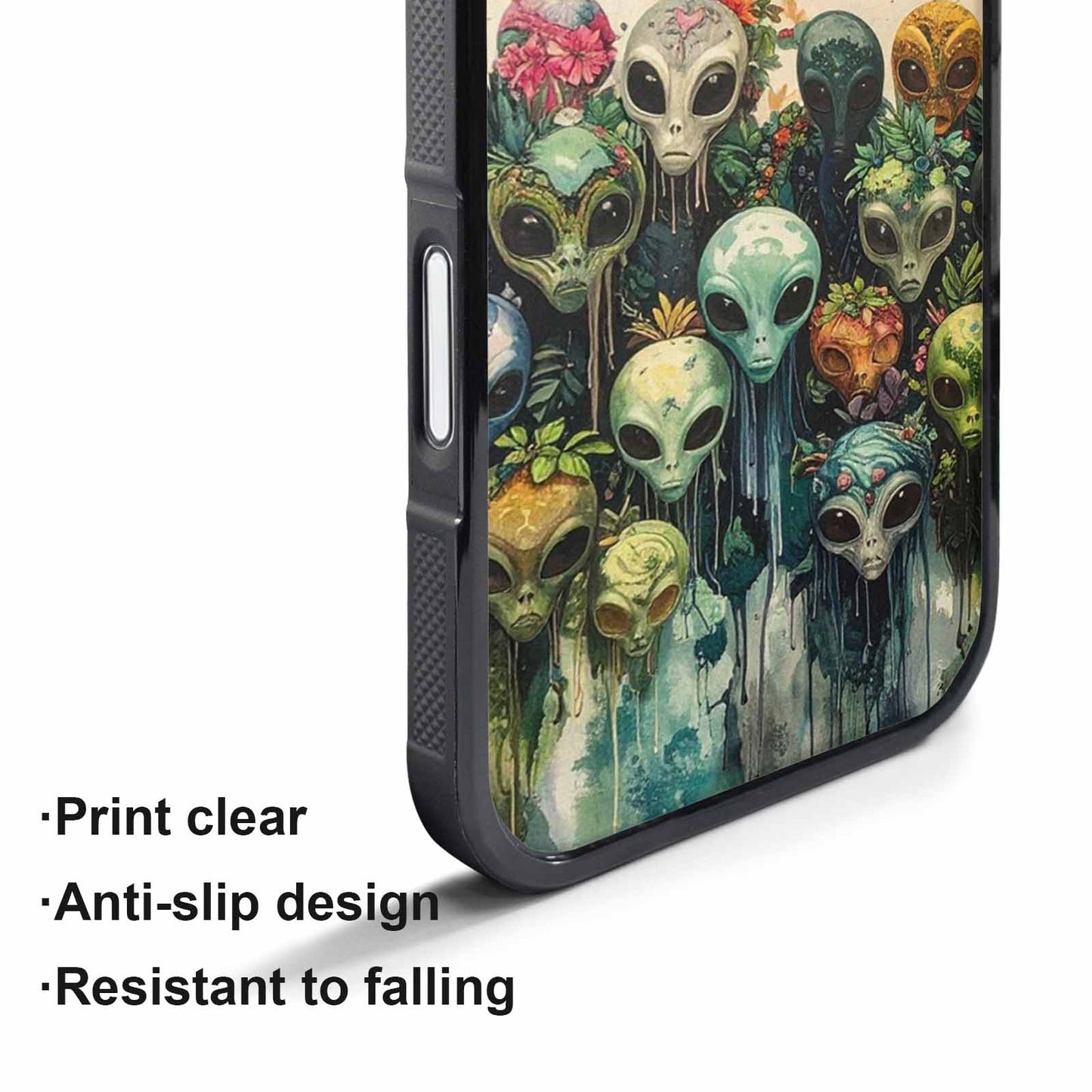 iPhone 17 Pro Case — Aliens Pattern Hundreds Of Sma Alien, Unique Phone Case Design
