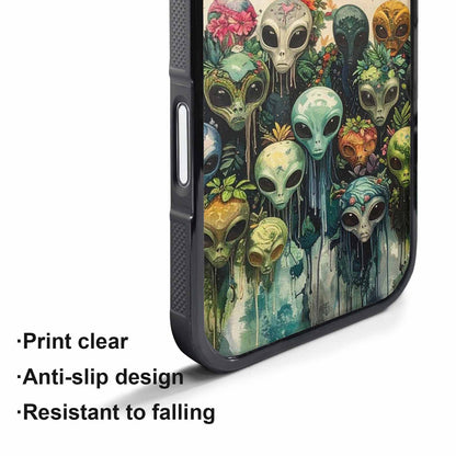 iPhone 17 Pro Case — Aliens Pattern Hundreds Of Sma Alien, Unique Phone Case Design