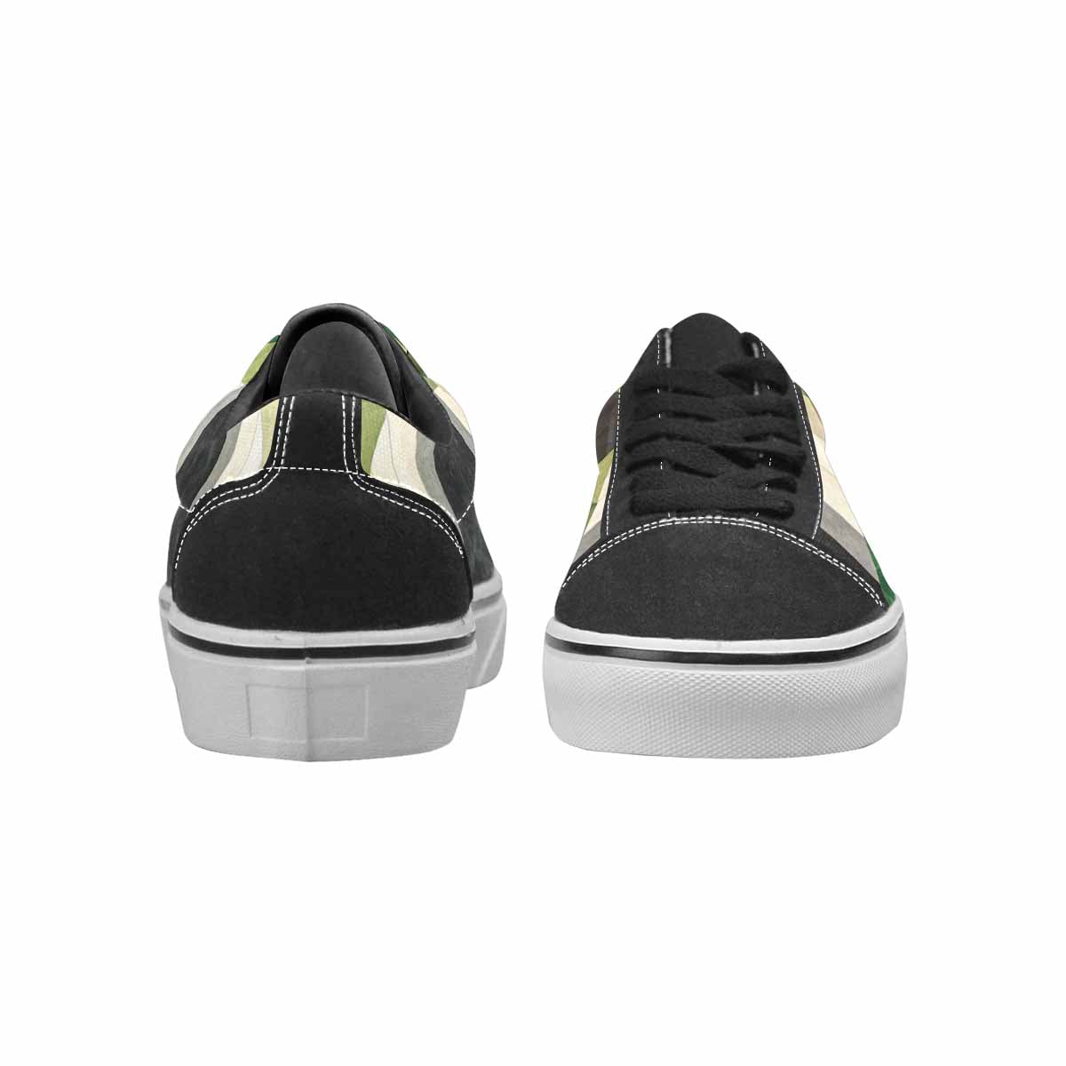 MEN'S Aromantic Flag Color Canvas Lace-Up Dreamcore Sneakers