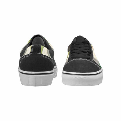 MEN'S Aromantic Flag Color Canvas Lace-Up Dreamcore Sneakers