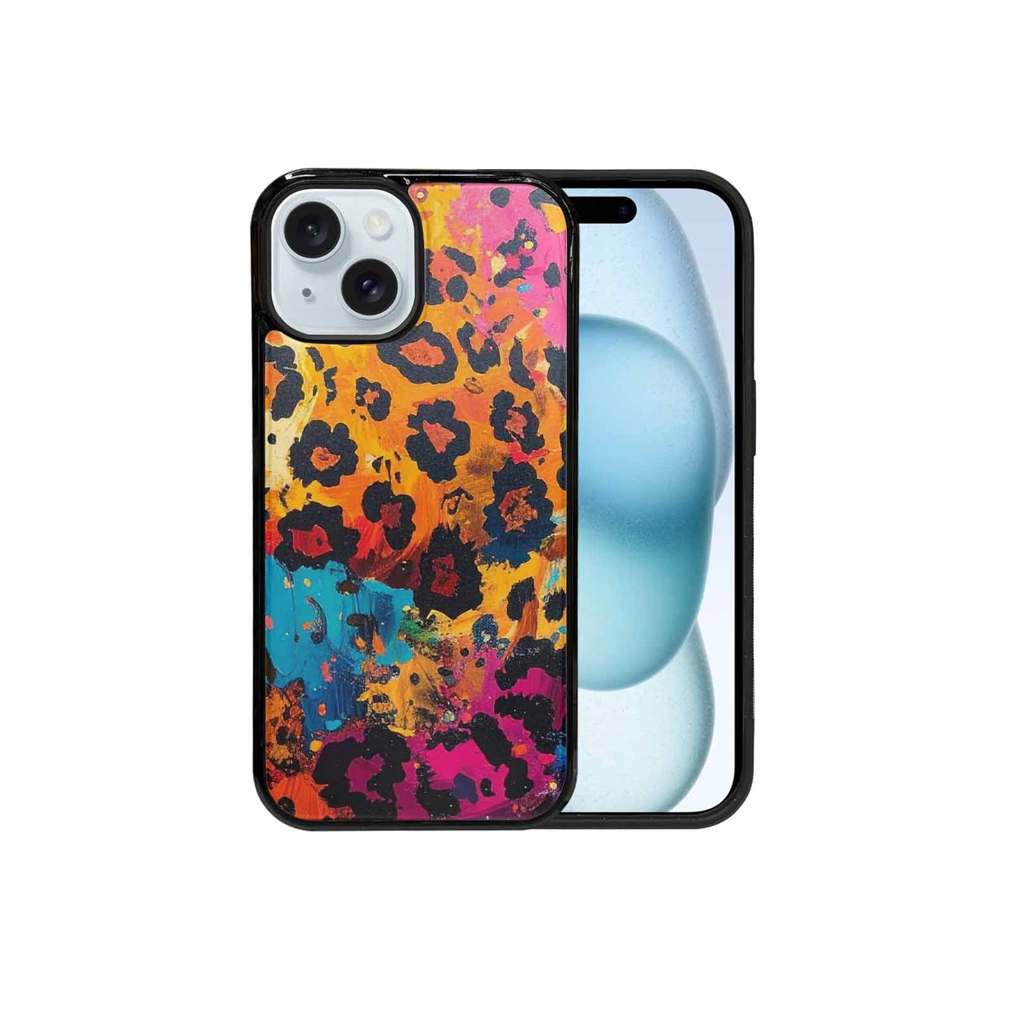 iPhone 15 Case — Full Color Vibrant Animal Print Animal, Custom Made Phone Cover