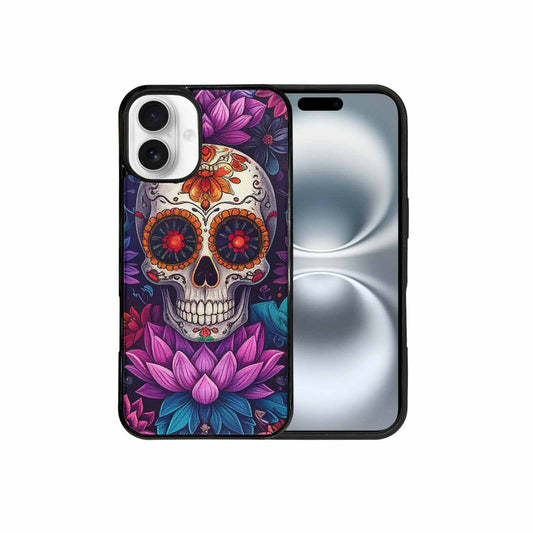 iPhone 16 Plus Case — Lotus Many Hundreds Of Skulls Art, Personalized Phone Case
