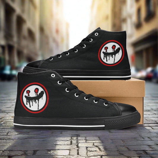 Celtic Orange Black Wearable MEN Bold Art - Freaky Shoes | Custom Art Sneakers