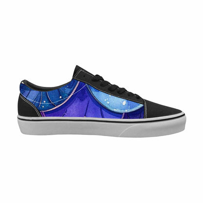 MEN'S Mermaid Scale Canvas Lace-Up Dark Academia Sneakers