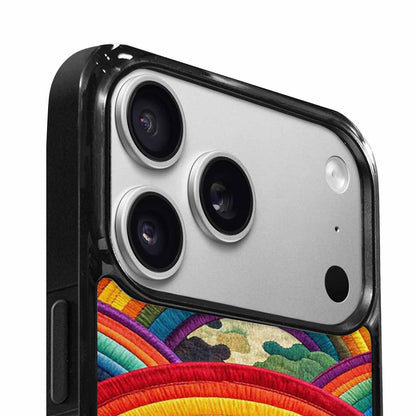 iPhone 17 Pro Case — Vivid Camo Rainbow Arc Camo, Original Design Phone Case