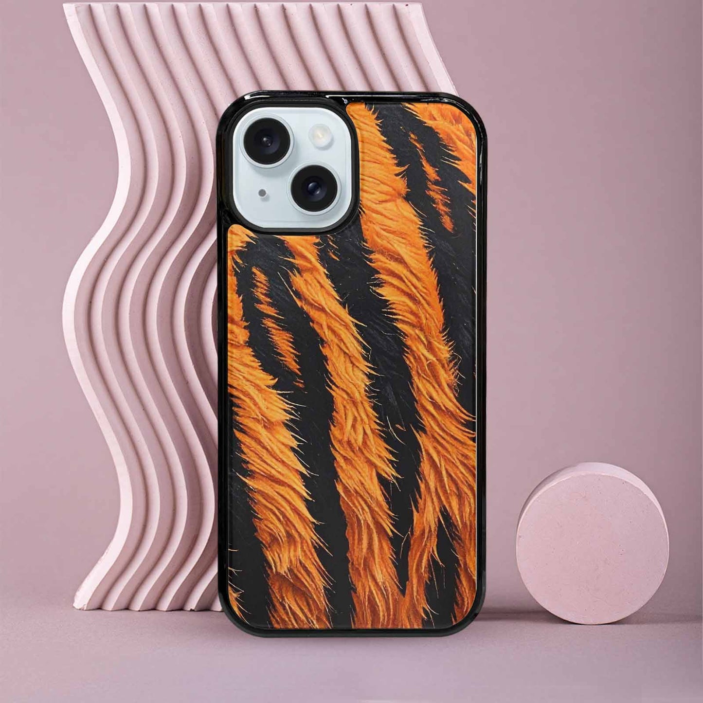 iPhone 15 Case — Bold Tiger Stripe, Customized Protective Case