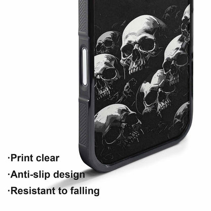 iPhone 17 Pro Max Case — Skull Dark Art Gothic Print Gothic, Custom Phone Case