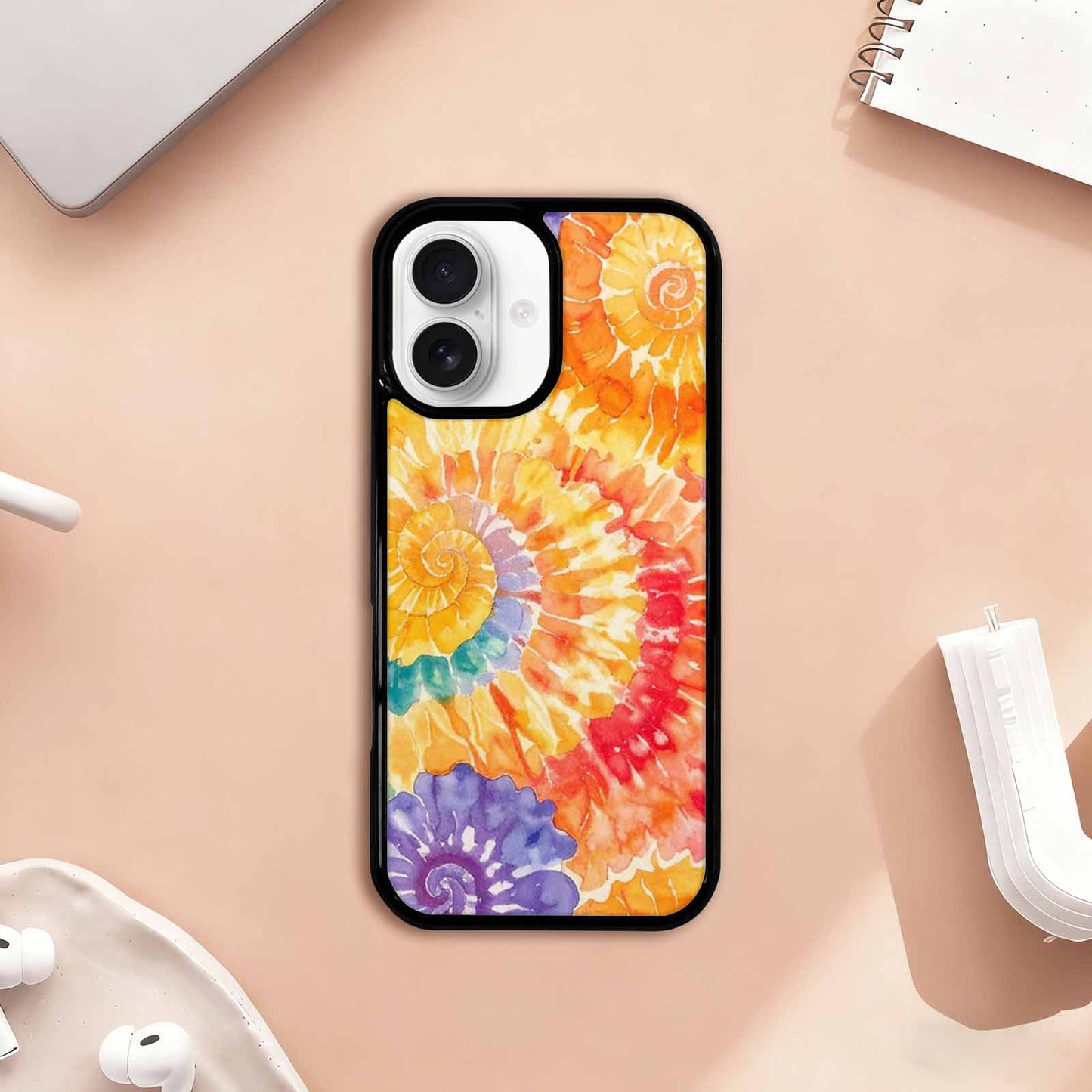 iPhone 17 Case — Small Tie Dye Swirl Tie Dye, Original Design Phone Case