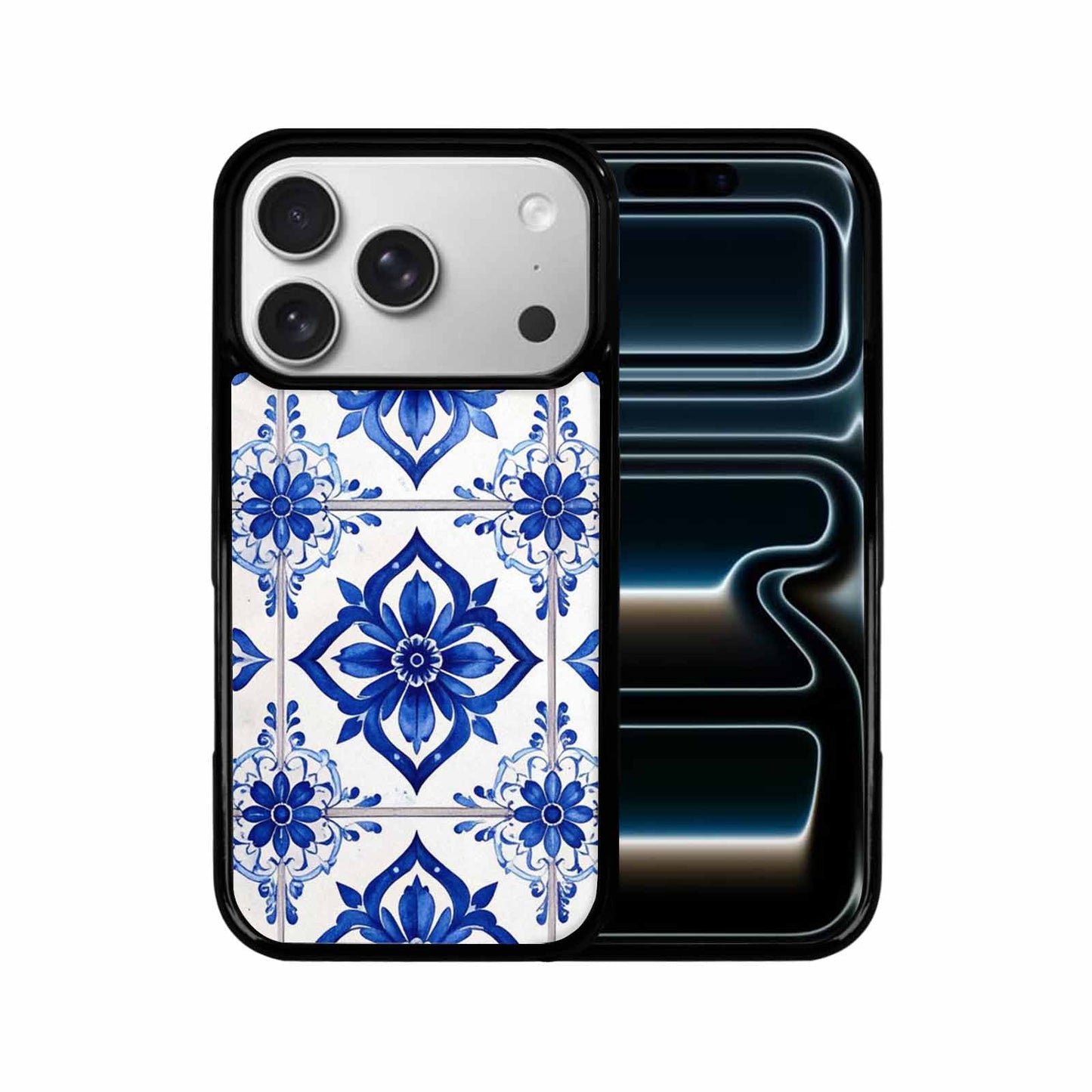 iPhone 17 Pro Case — Mexican Talavera Tile Pattern Floral, Custom Phone Case