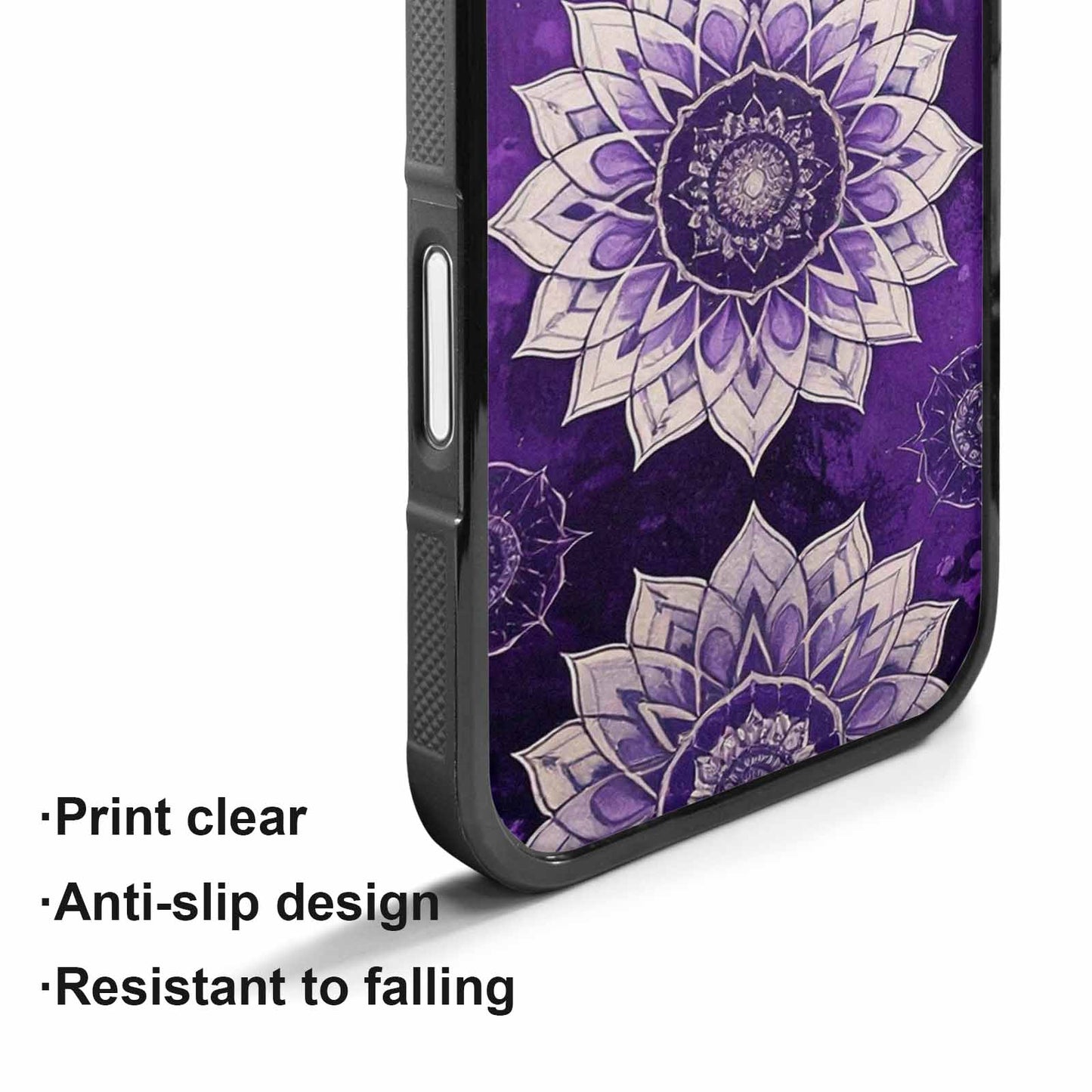 iPhone 17 Case — Small Mandala Pattern, Randomly Floral, Custom Printed Phone Case