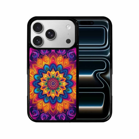 iPhone 17 Pro Case — Tie Dye Mandala Art Seamless Tie, Custom Art Phone Cover