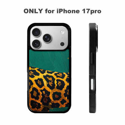 iPhone 17 Pro Case — Animal Print Leopard Wallpaper Pattern Animal, Unique Phone Case Design