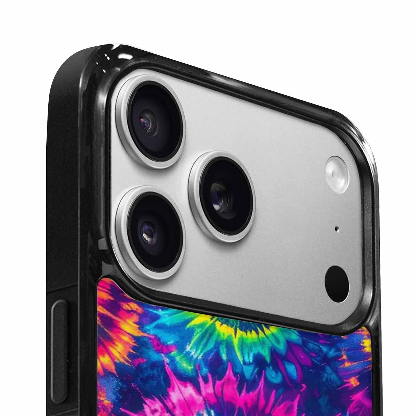 iPhone 17 Pro Case — Tie Dye Neon Acid Blended Tie, Personalized Phone Case