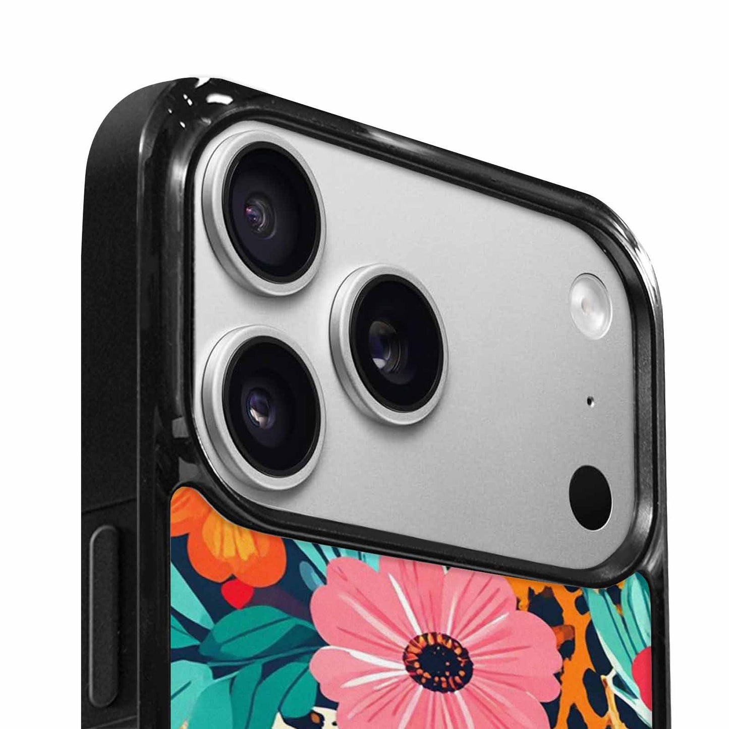 iPhone 17 Pro Case — Leopard Print Floral Seamless Pattern Animal, Personalized Phone Case
