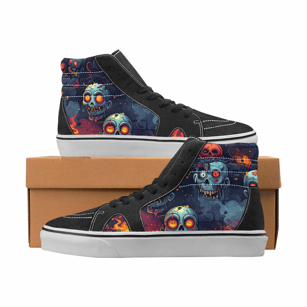 WOMEN'S Halloween Art Print Pattern Gritty Ferion