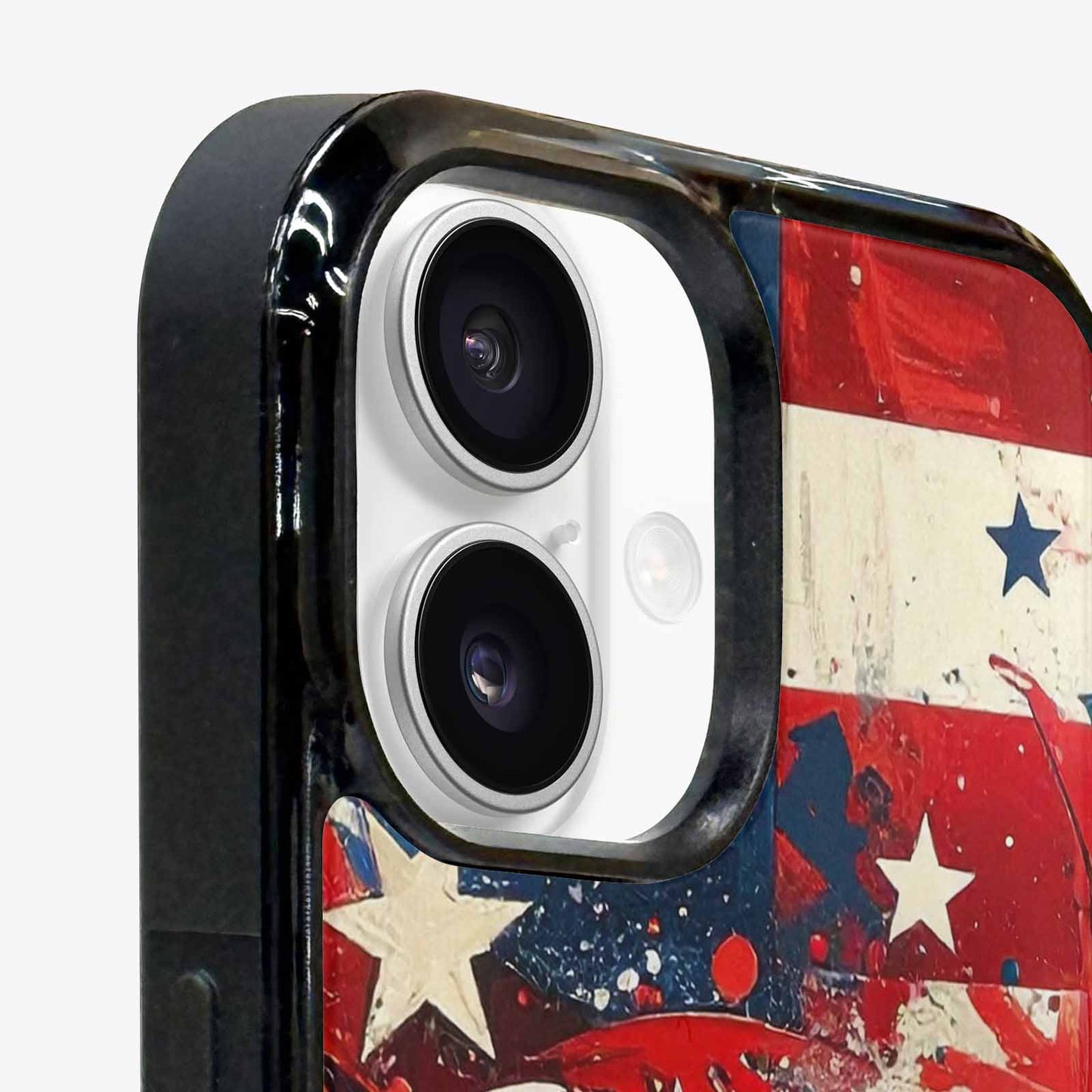 iPhone 16 Plus Case — Patriotic Stars And Stripes American Stars, Unique Phone Case Design