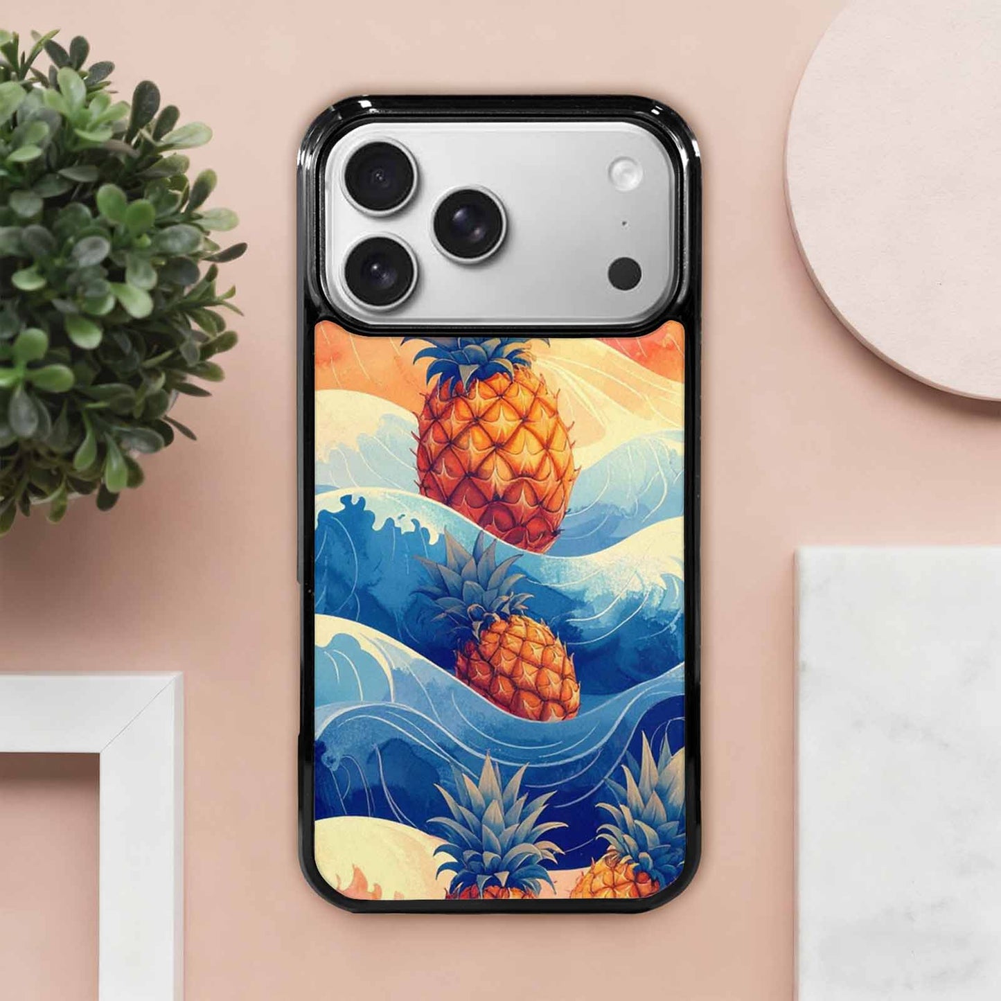 iPhone 17 Pro Max Case — Hand Drawn Nautical Original Art, Personalized Phone Case