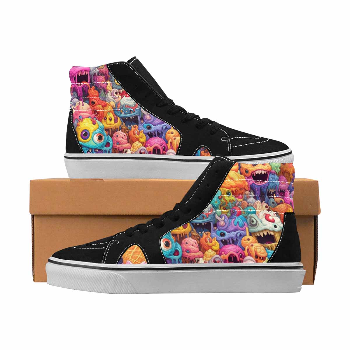 MEN'S Monsters High Top Canvas Artist-designed Aesthetic Shoes