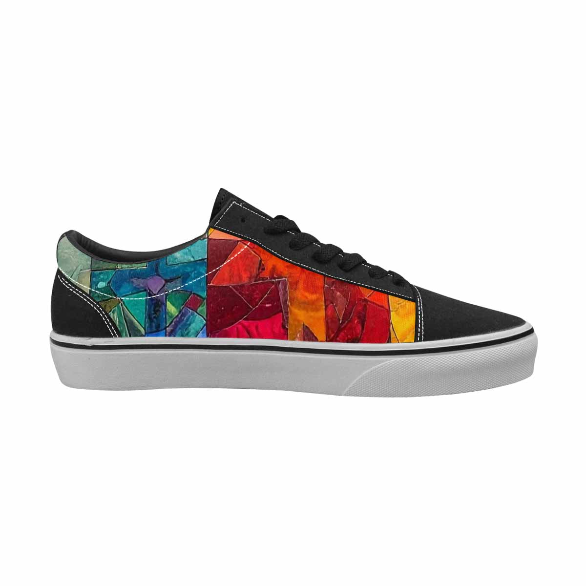 WOMEN'S Faith Cross Lace-Up Canvas Surreal Custom Shoes