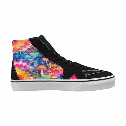 MEN'S Mushrooms  Tie Dye High Top Canvas Melting Art Sneakers