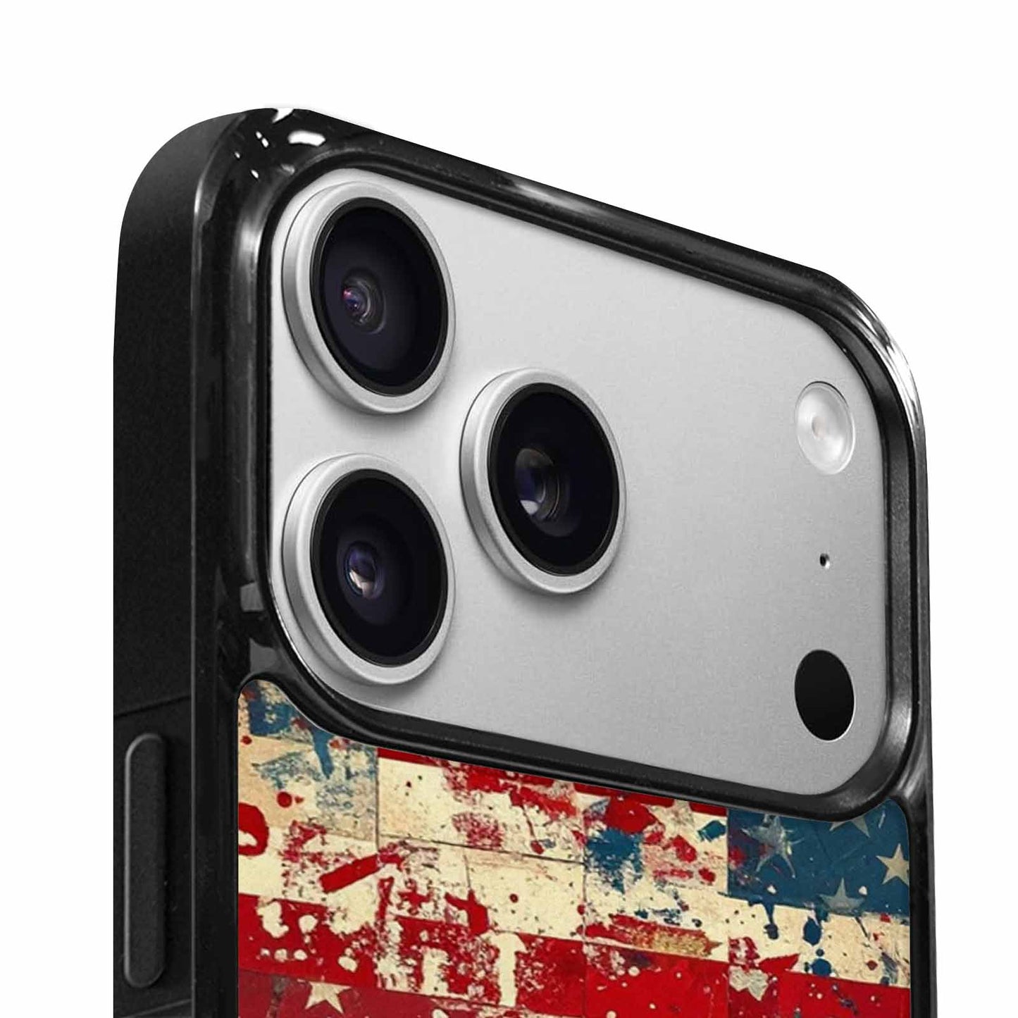 iPhone 17 Pro Case — Small American Flag Stars And Galaxy, Personalized Phone Case