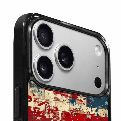 iPhone 17 Pro Case — Small American Flag Stars And Galaxy, Personalized Phone Case
