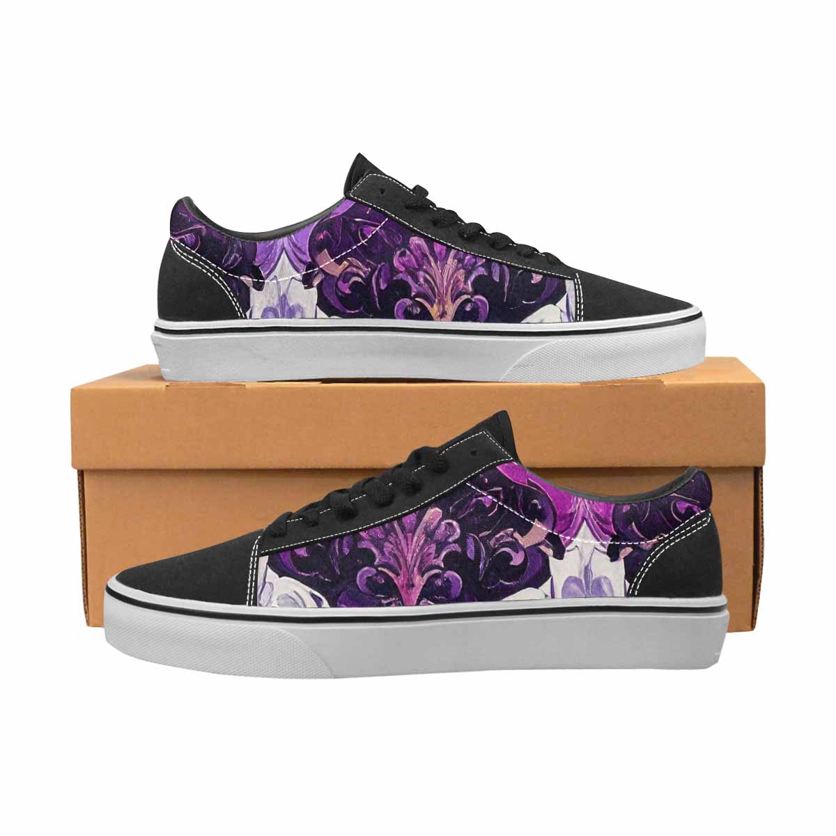 WOMEN'S Nonbinary Flag Color Canvas Lace-Up Grunge Sneakers