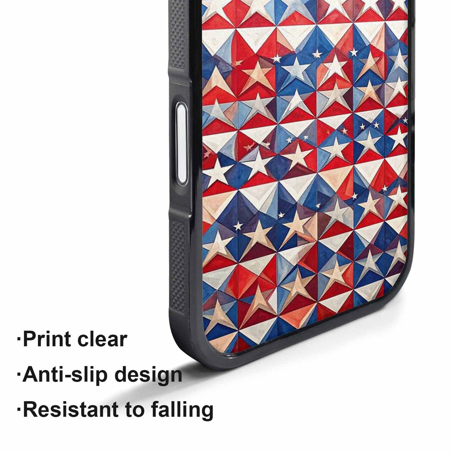iPhone 17 Pro Case — Small American Flag Stars And Galaxy, Custom Made Phone Cover