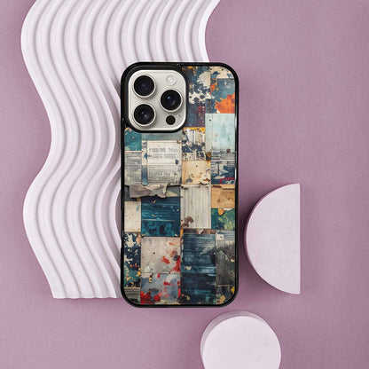 iPhone 16 Pro Max Case — Distressed Grunge Texture Pattern Hundreds Of, Custom Phone Case