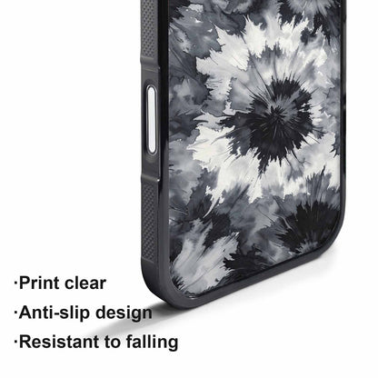 iPhone 17 Pro Case — Tie Dye Black And Gray Tie, Custom Made Phone Cover