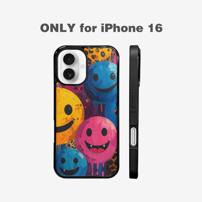 iPhone 16 Case — Smiley Faces Animal Printsmile Prk, Personalized Phone Case