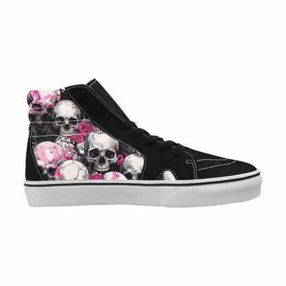 MEN'S Skull Roses High Top Canvas Dreamlike Custom Shoes