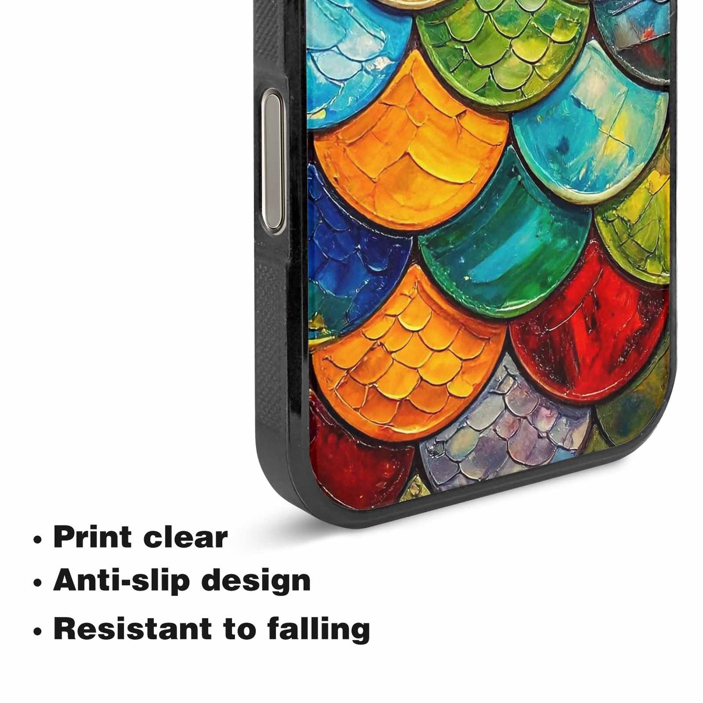 iPhone 16 Pro Max Case — Reptile Scale Full Color Vibrant Reptile, Custom Phone Case
