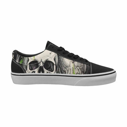 WOMEN'S Rainbow From Skull S Lace-Up Canvas Neon Fantasy Shoes