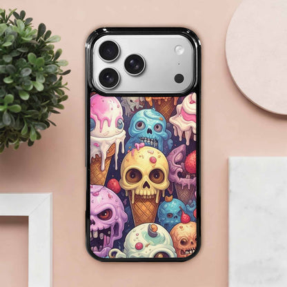 iPhone 17 Pro Max Case — Ice Cream Monsters Skullsmelti Gothic Skulls, Original Design Phone Case