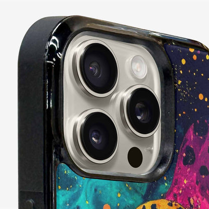iPhone 15 Pro Max Case — Leopard Print Galaxy, Personalized Phone Case