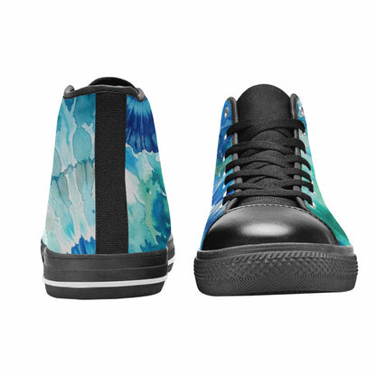 MEN'S Tie Dye - High Top Canvas Vivid Custom Sneakers