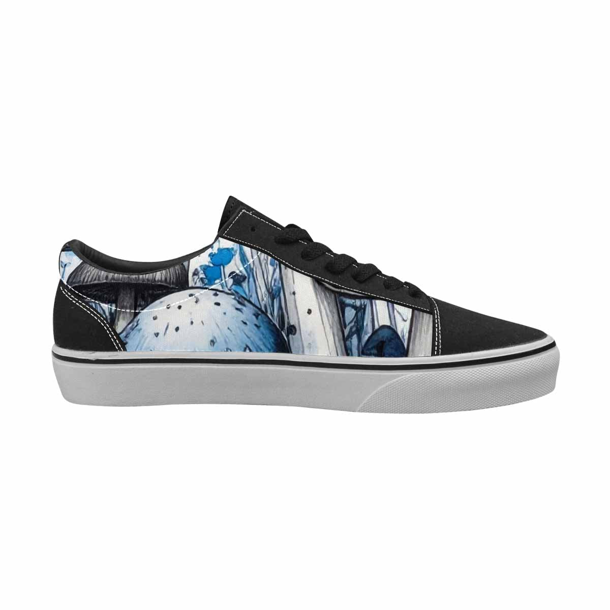 WOMEN'S Mushrooms (general) Lace-Up Canvas Vivid Sneakers
