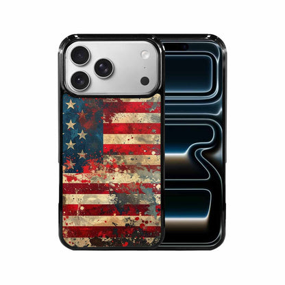 iPhone 17 Pro Max Case — Small American Flag Stars Galaxy Space, Custom Made Phone Cover